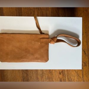 ABLE Signature - Cognac Rachel Wristlet